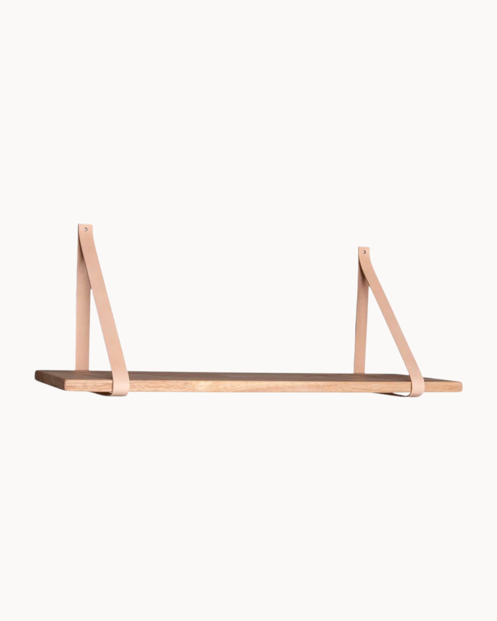 Forno Shelf - Regalbretter aus Naturholz mit Lederriemen 120 cm