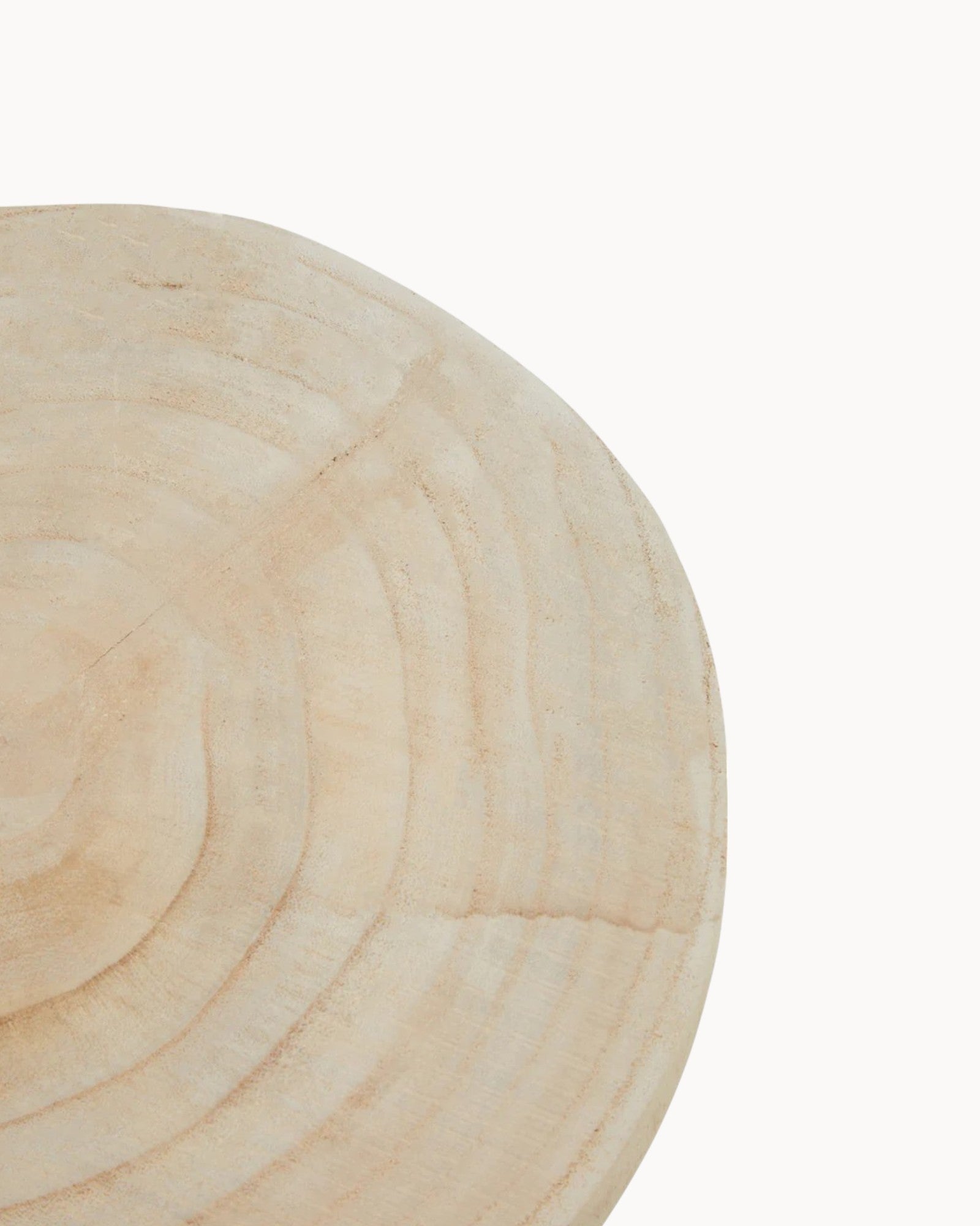 Mica Decorations – Pflanzenständer aus Holz – Hellbraun – Ø30 cm, H10,5 cm