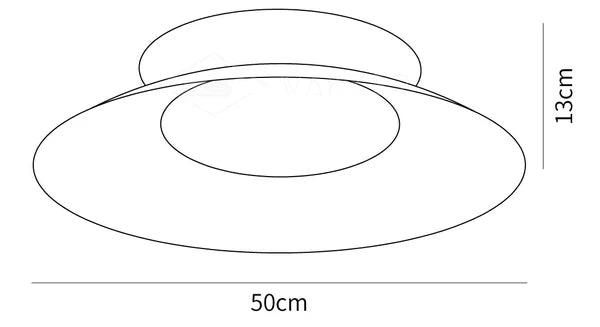 Zeitgenössische Metallkegel-Deckenleuchte, integrierte LED, dunkelgrau/weiß/grau-blau