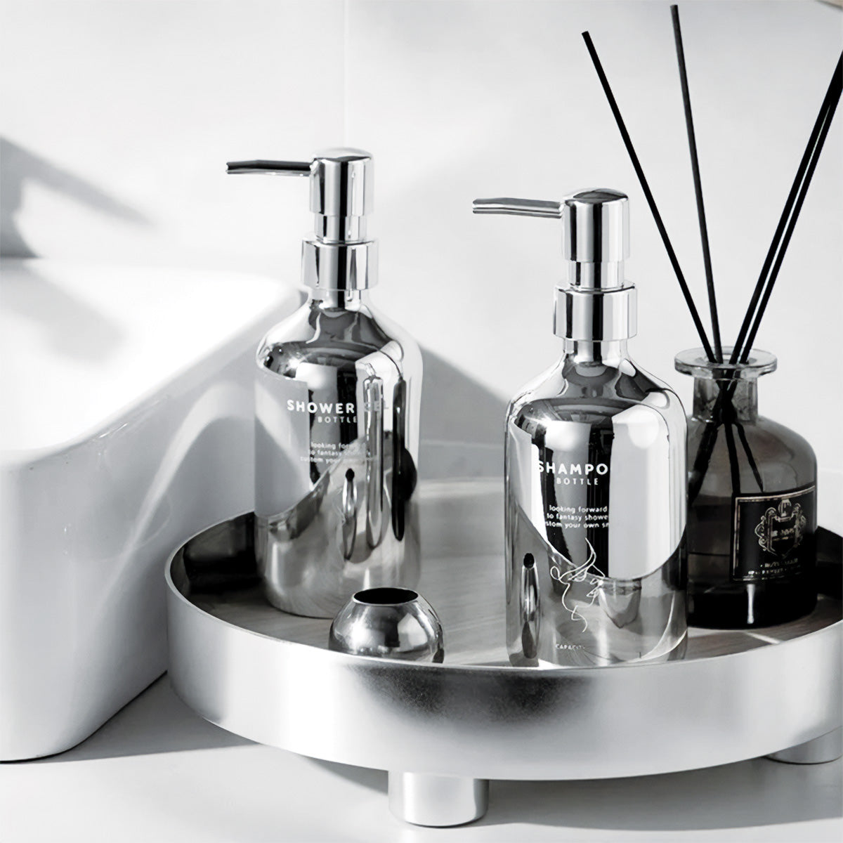 Chrom-Seifenpumpen-Set