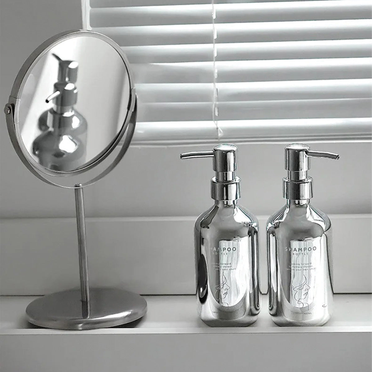 Chrom-Seifenpumpen-Set