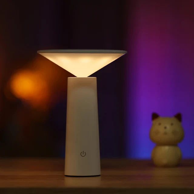LED Tischlampe | Dimmbar, 360° Drehbar, 2000mAh Akku | Modernes Design