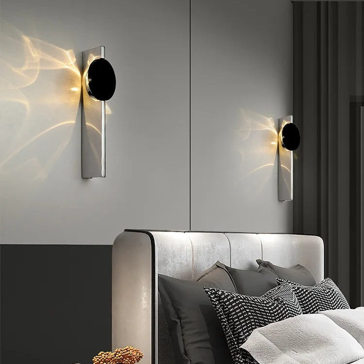 Moderne LED Wandlampe mit Ripple-Lichteffekt & Drehfunktion