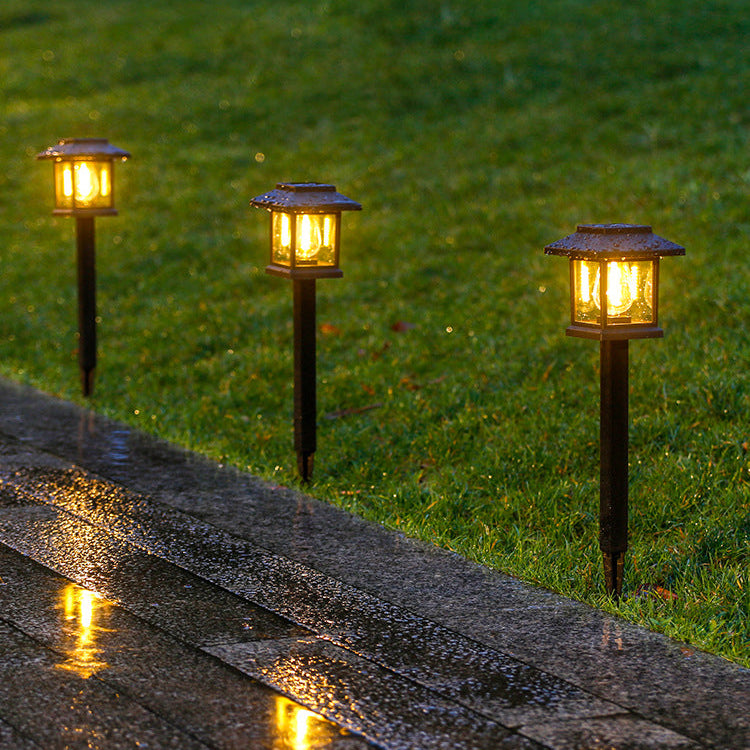Vintage Solar Gartenleuchte – LED Außenleuchte mit Erdspieß