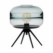 Moderne Designer Tischlampe mit Glas-Schirm im skandinavischen Stil
