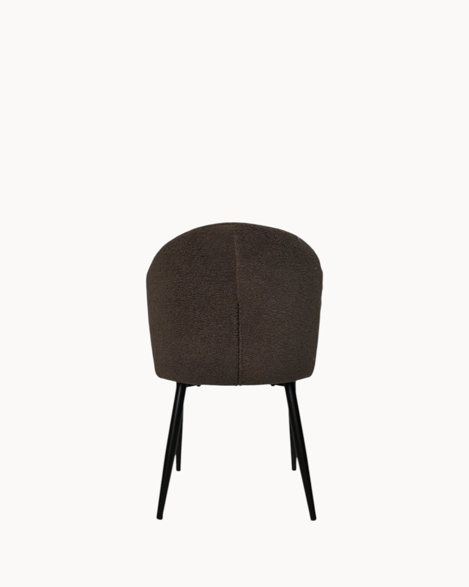 Yuna Esszimmerstuhl, 2er-Set – Espresso/Schwarz – Stoff/Metall