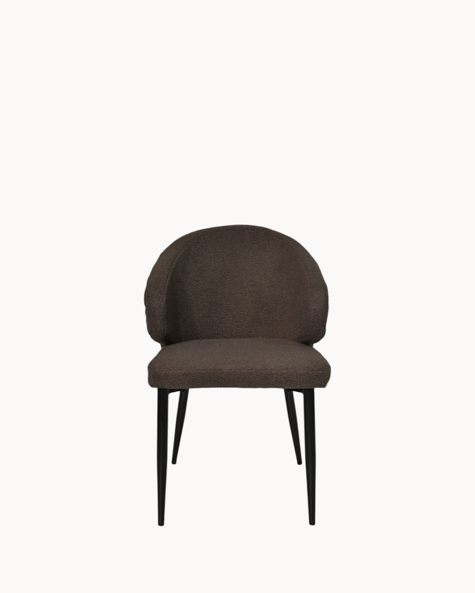 Yuna Esszimmerstuhl, 2er-Set – Espresso/Schwarz – Stoff/Metall