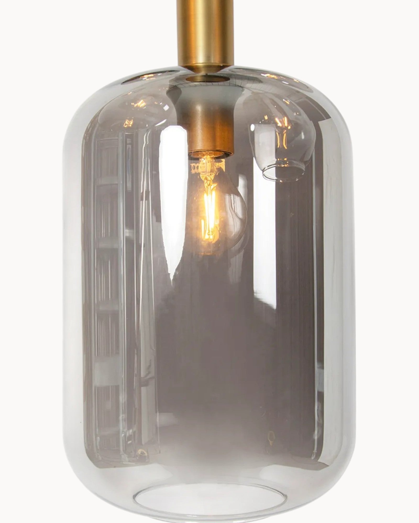 Nordic Pendelleuchte – Moderne Glas Hängelampe 5-flammig Schwarz