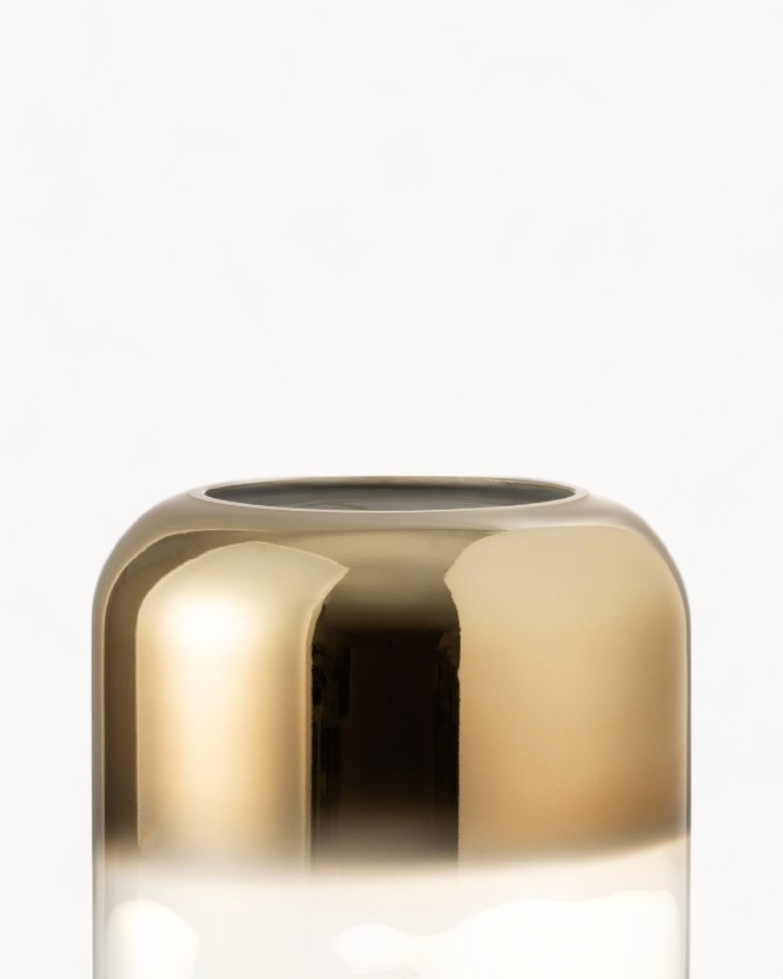 J-Line Vase Oceanne – Glas – Gold/Transparent – Groß