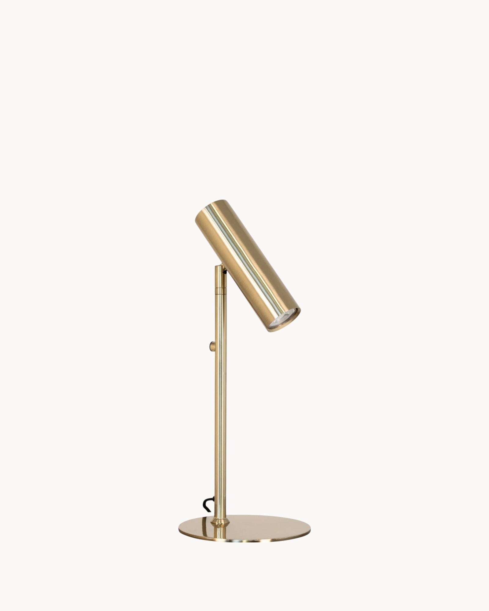 Tischlampe Paris – Stahl in Messingoptik, 47 cm hoch