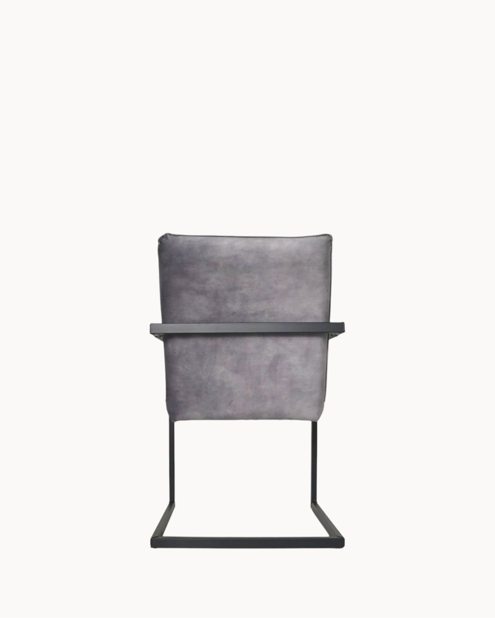 HSM Collection – Esszimmerstuhl Boston 2er Set – Grau – Stoff/Metall