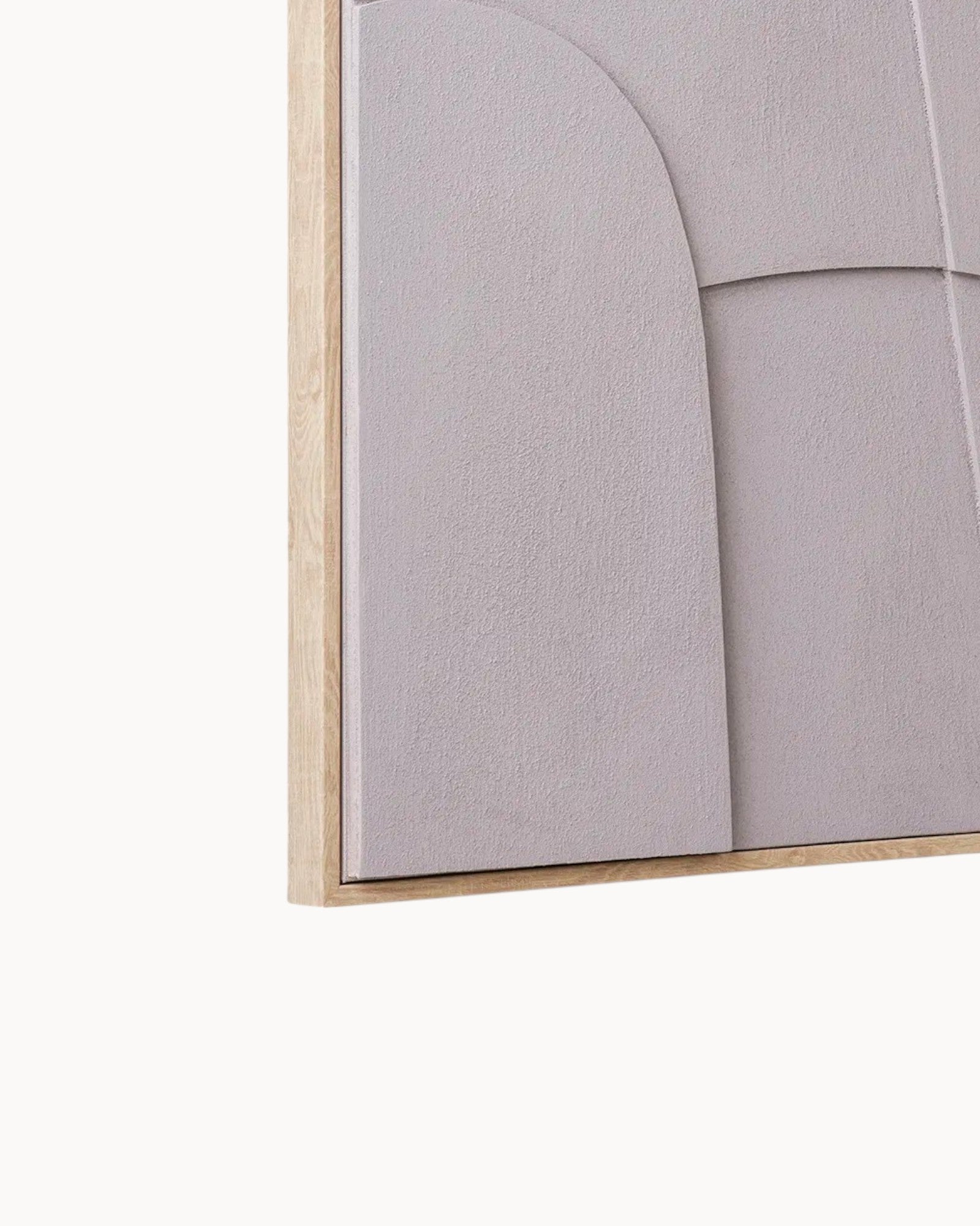 Relief Wanddeko Sandform Echo – Grau Sand – Leinwandbild Höhe 70 cm