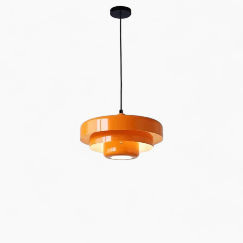Moderne Pendelleuchte aus Kohlenstoffstahl/Aluminium, Ø35cm, E27 Lichtquelle