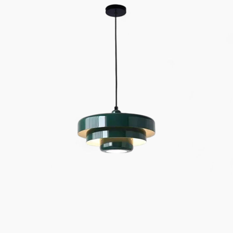 Moderne Pendelleuchte aus Kohlenstoffstahl/Aluminium, Ø35cm, E27 Lichtquelle