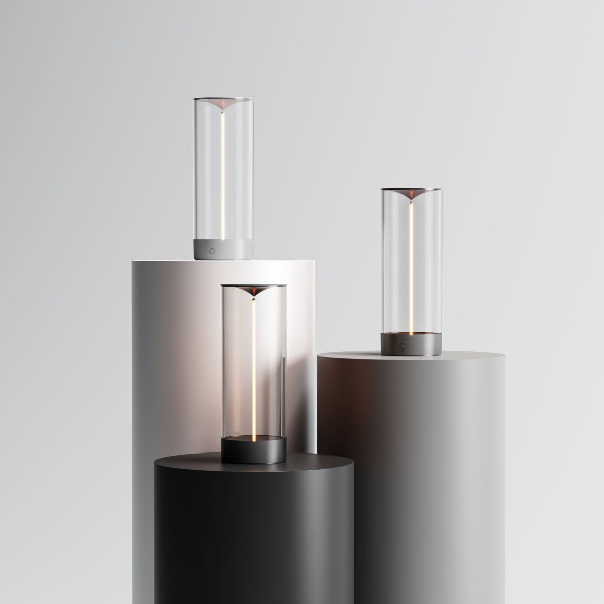 Zylinder mit magnetischer Lichtleiste