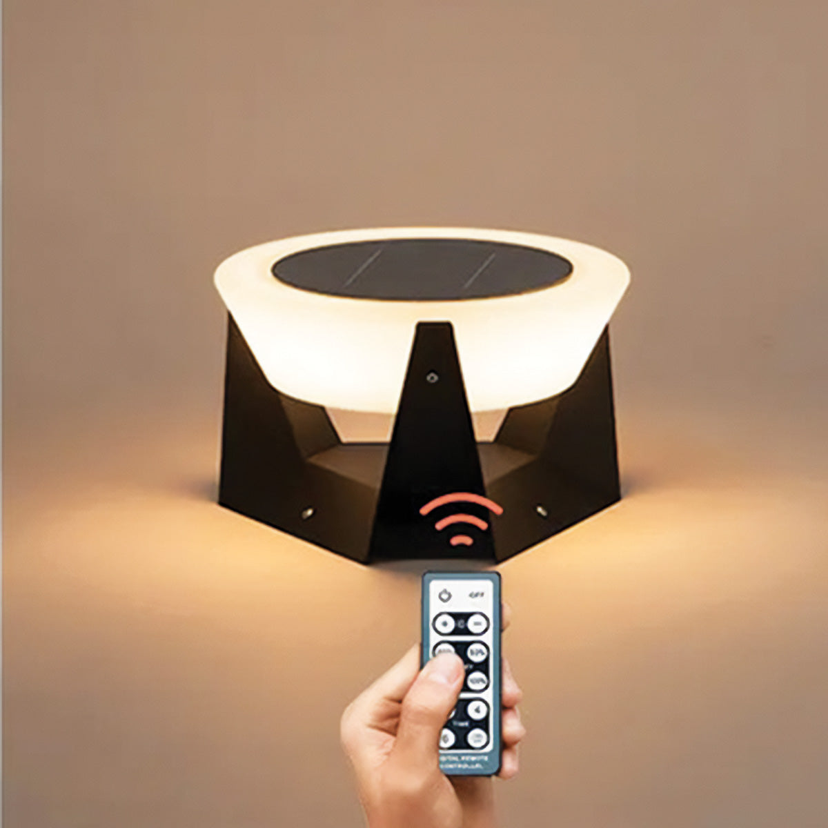 Zeitgenössische Solar-Stehlampe | Inklusive LED-Lampen, IP65 Edelstahl, verstellbar, C3008-E