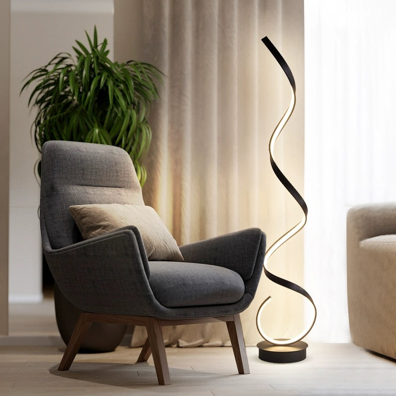 Arc Curve Moderne LED Stehleuchte - Höhenverstellbar, Fernbedienung