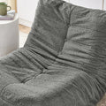 Lazy Sofa Bodenstuhl mit Rückenlehne und Fußhocker
