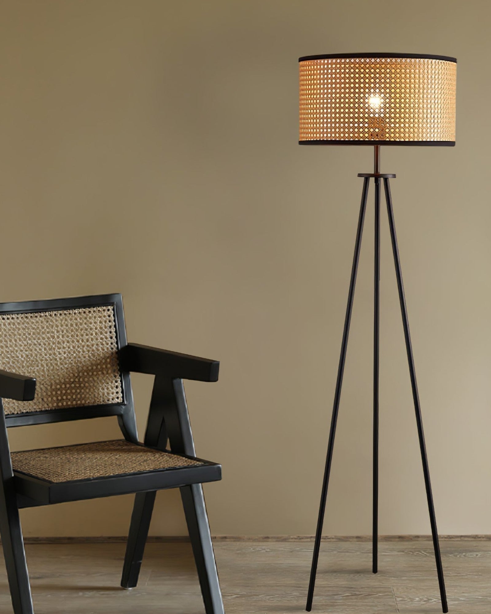 Natur Bambus Farbe & Schwarz