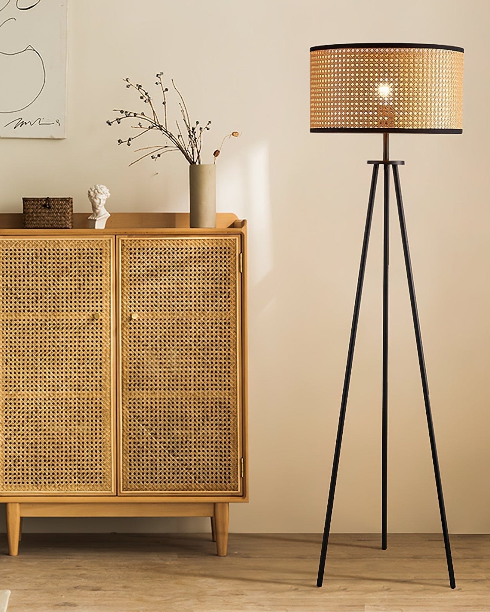 Natur Bambus Farbe & Schwarz