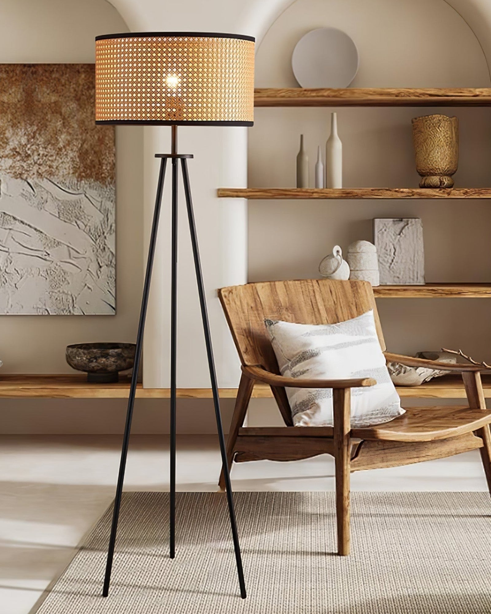 Natur Bambus Farbe & Schwarz