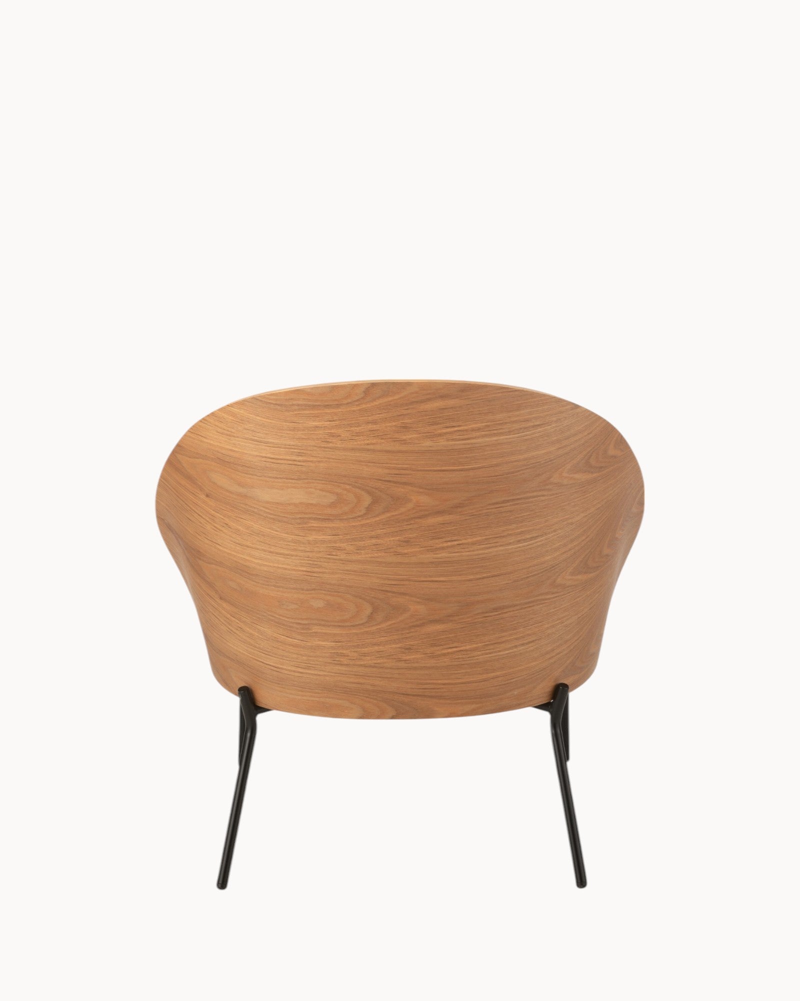 Lone Comfort Lounge-Sessel – Holz & Metall – 77x72x82 cm – Beige/Natur