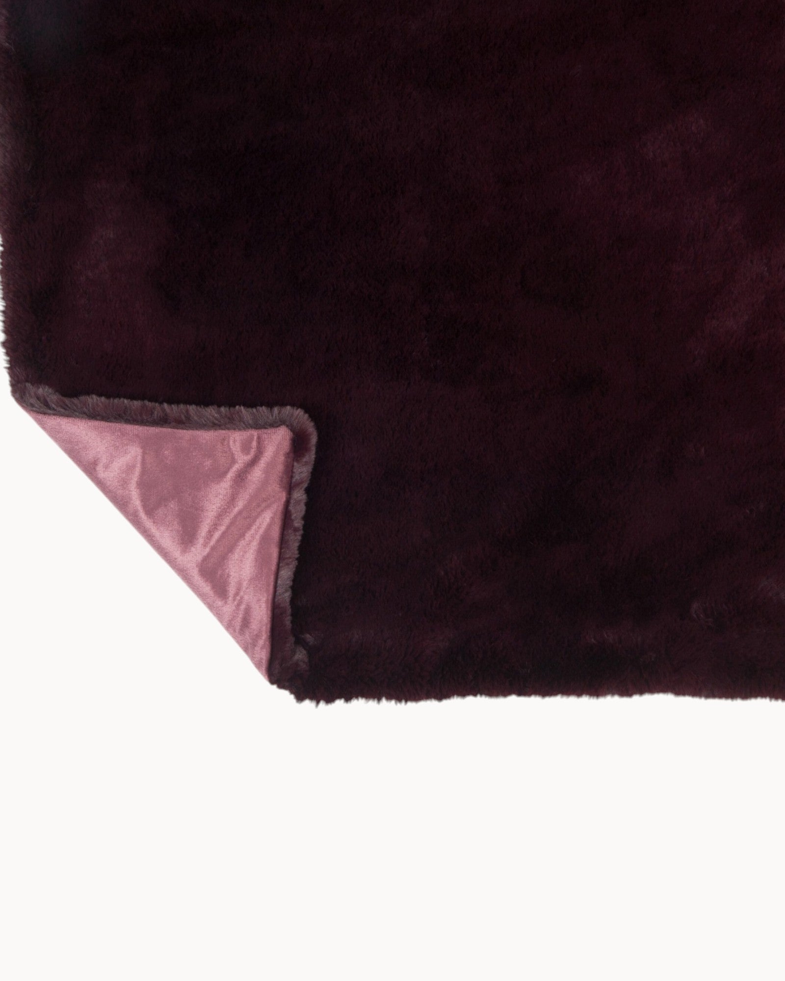 J-Line Plaid Cutie – Weiche Decke aus Polyester – 180 x 130 cm – Dunkelrot