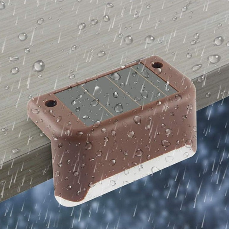 Solar Stufenleuchten LED | Wetterfest, Solarbetrieben | 2 Farben | Bis zu 10h Arbeitszeit