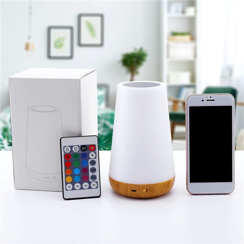 Touch Nachtlicht USB Wiederaufladbar | Touch Sensor | Farbwechsel | Sanftes Licht | Leselicht & Romantische Stimmung