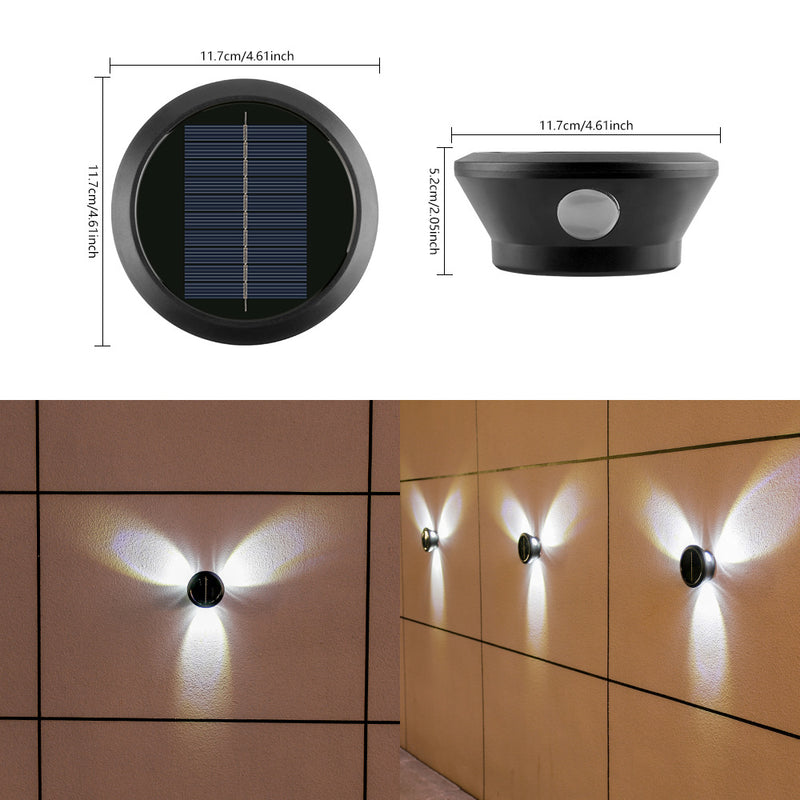 Solarbetriebene Außenwandleuchte