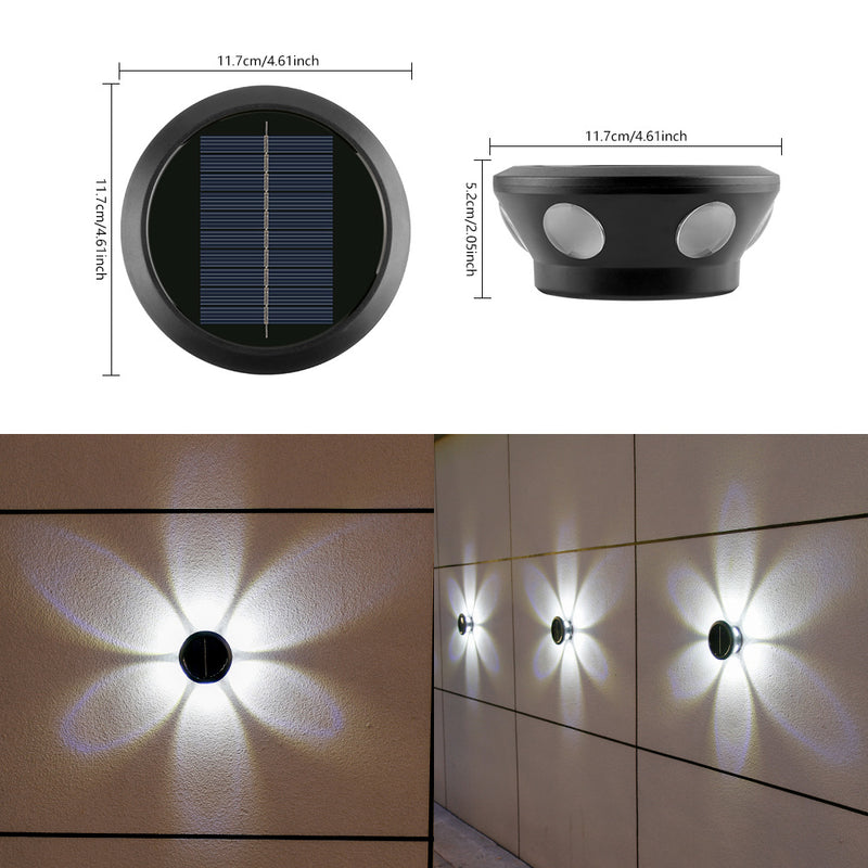 Solarbetriebene Außenwandleuchte