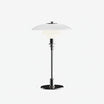 Moderne Glas Tischlampe mit 3-Schicht Lampenschirm