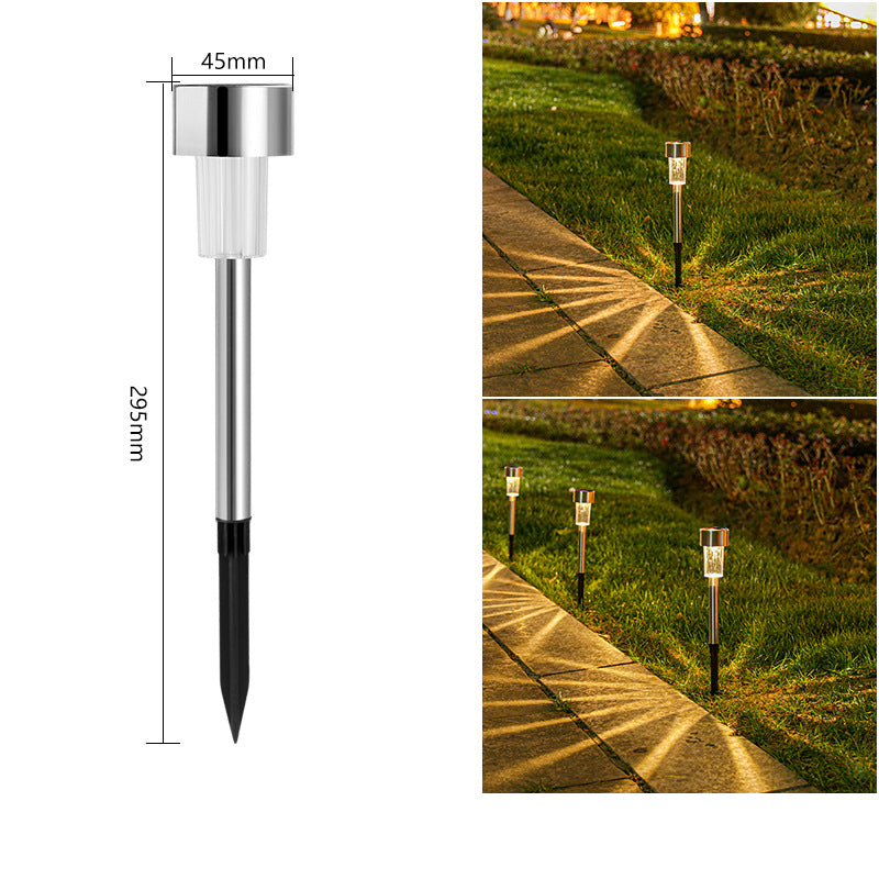 Gartenwegleuchte aus Edelstahl mit Solarantrieb