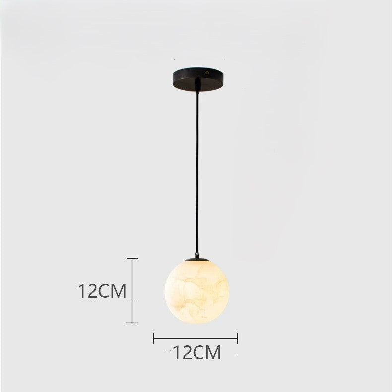 Elegante Marmor Pendelleuchte für Nachttisch & Wohnbereich