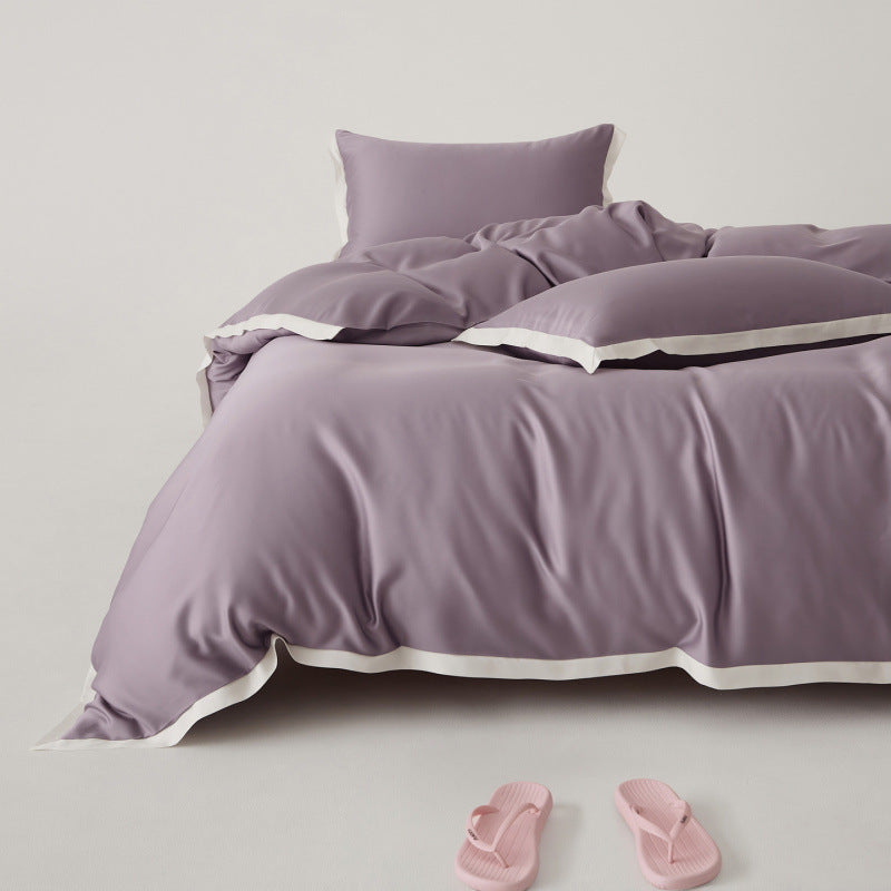 Premium Tencel Bettwäsche Set mit eleganter Patchwork-Optik