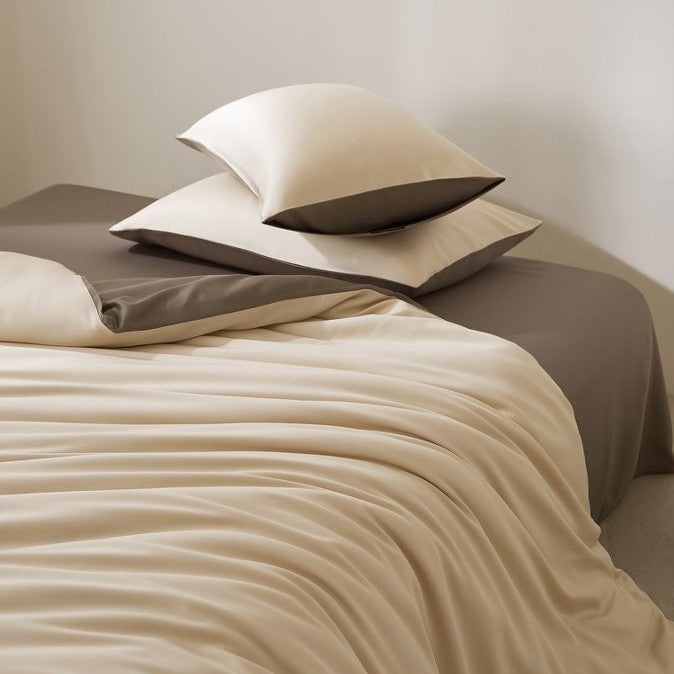 Tencel Lyocell Bettwäsche-Set mit kühlendem Effekt