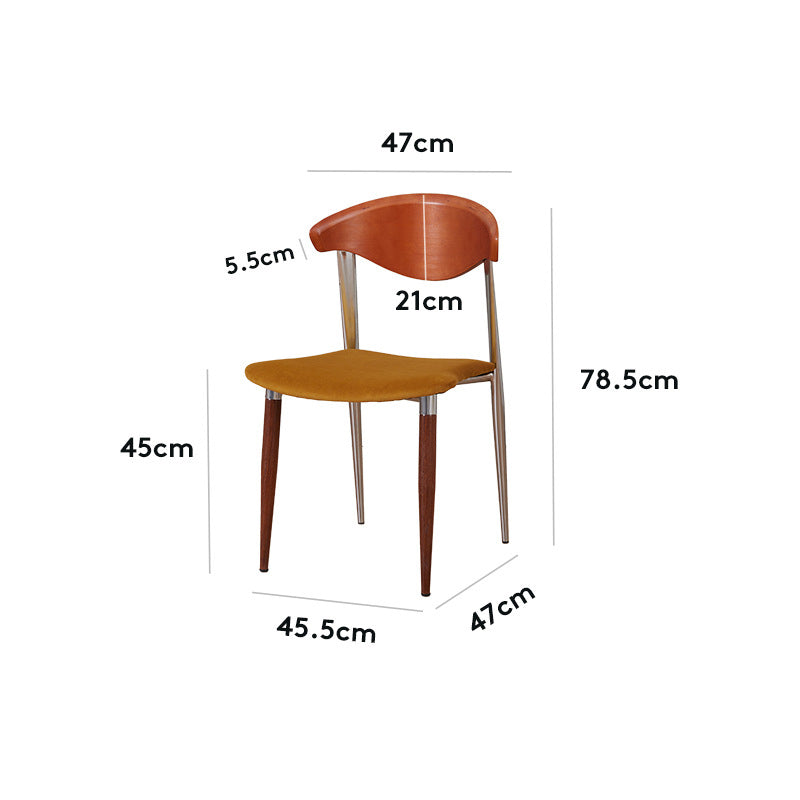 Esszimmerstuhl aus Massivholz im Mid-Century-Modern-Stil