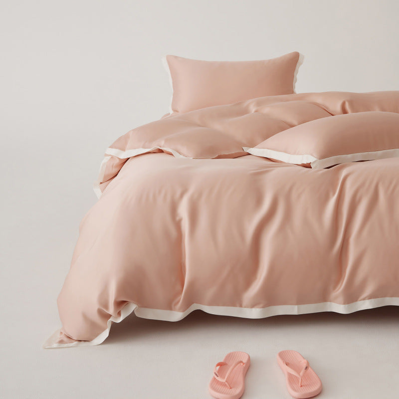 Premium Tencel Bettwäsche Set mit eleganter Patchwork-Optik
