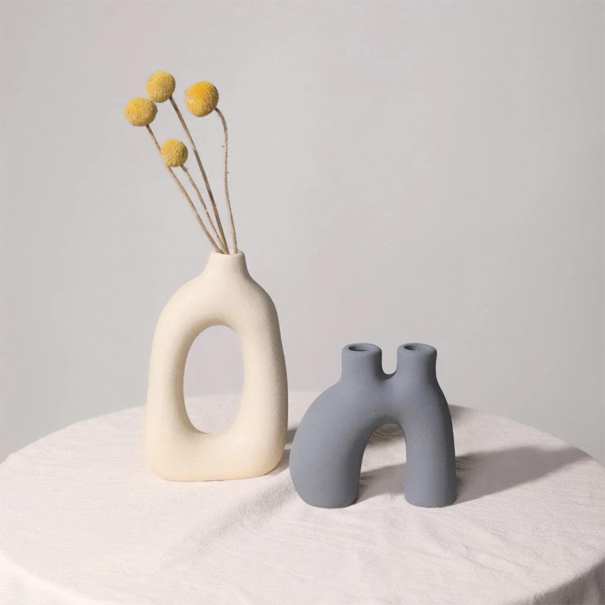 Frosted Vase Collection - Keramische Tischvase, New Classic / Post-Modern Style, Home Office Dekoration
