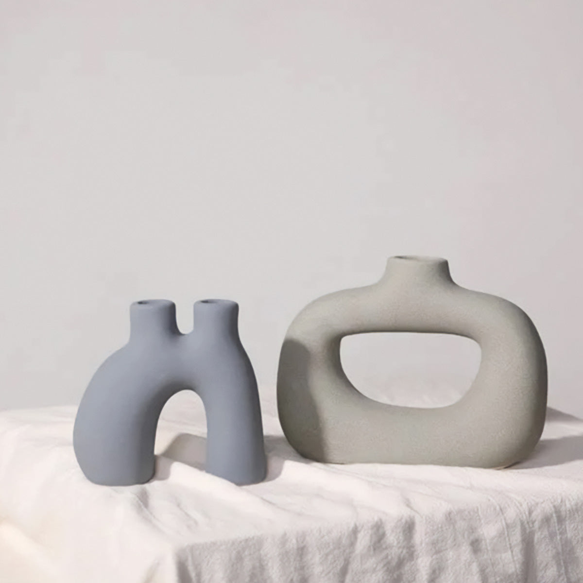 Frosted Vase Collection - Keramische Tischvase, New Classic / Post-Modern Style, Home Office Dekoration
