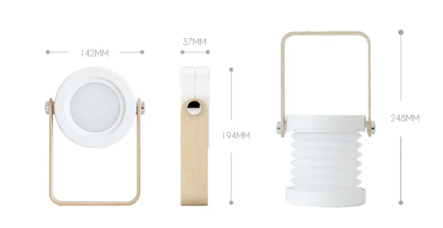 LED Laternen Nachtlicht, batteriebetrieben, Touch-Dimmbar, tragbar, USB