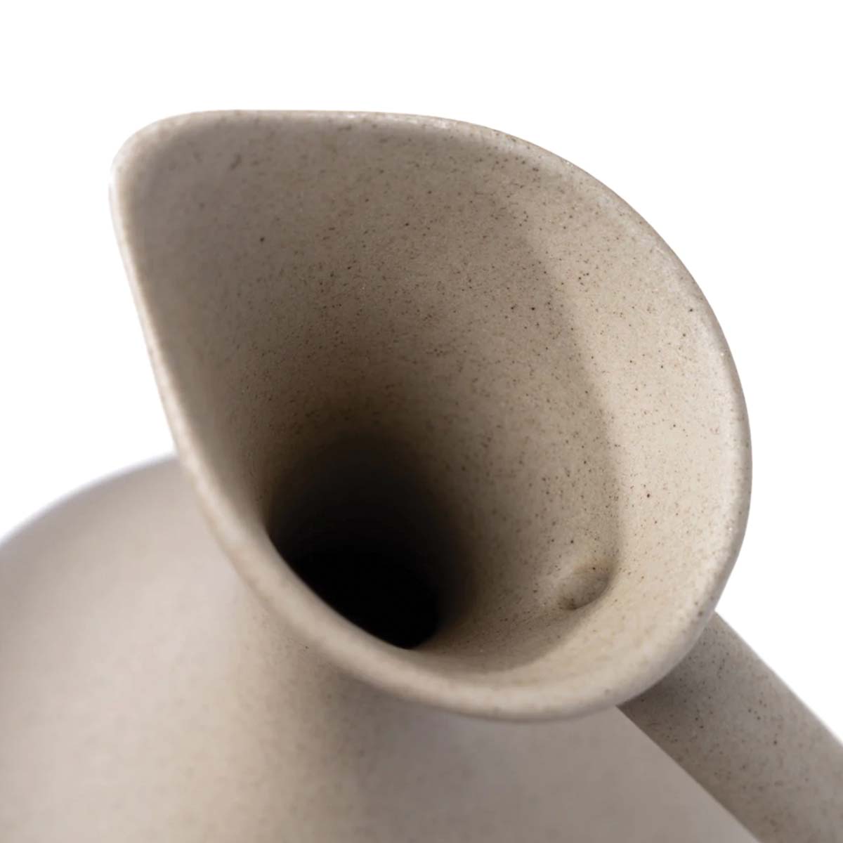 Handgefertigter Keramikkrug mit matter Glasur | Modernes organisches Design | Ideal zum Servieren von Getränken, passende Becher erhältlich