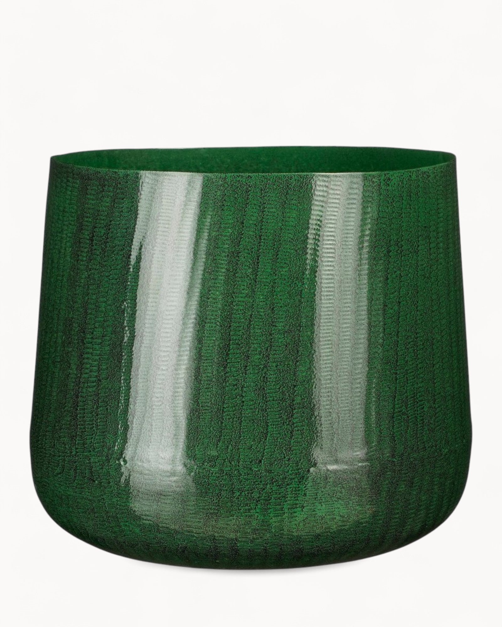 Mica Decorations – Blumentopf Metall Dunkelgrün H24 x Ø26 cm