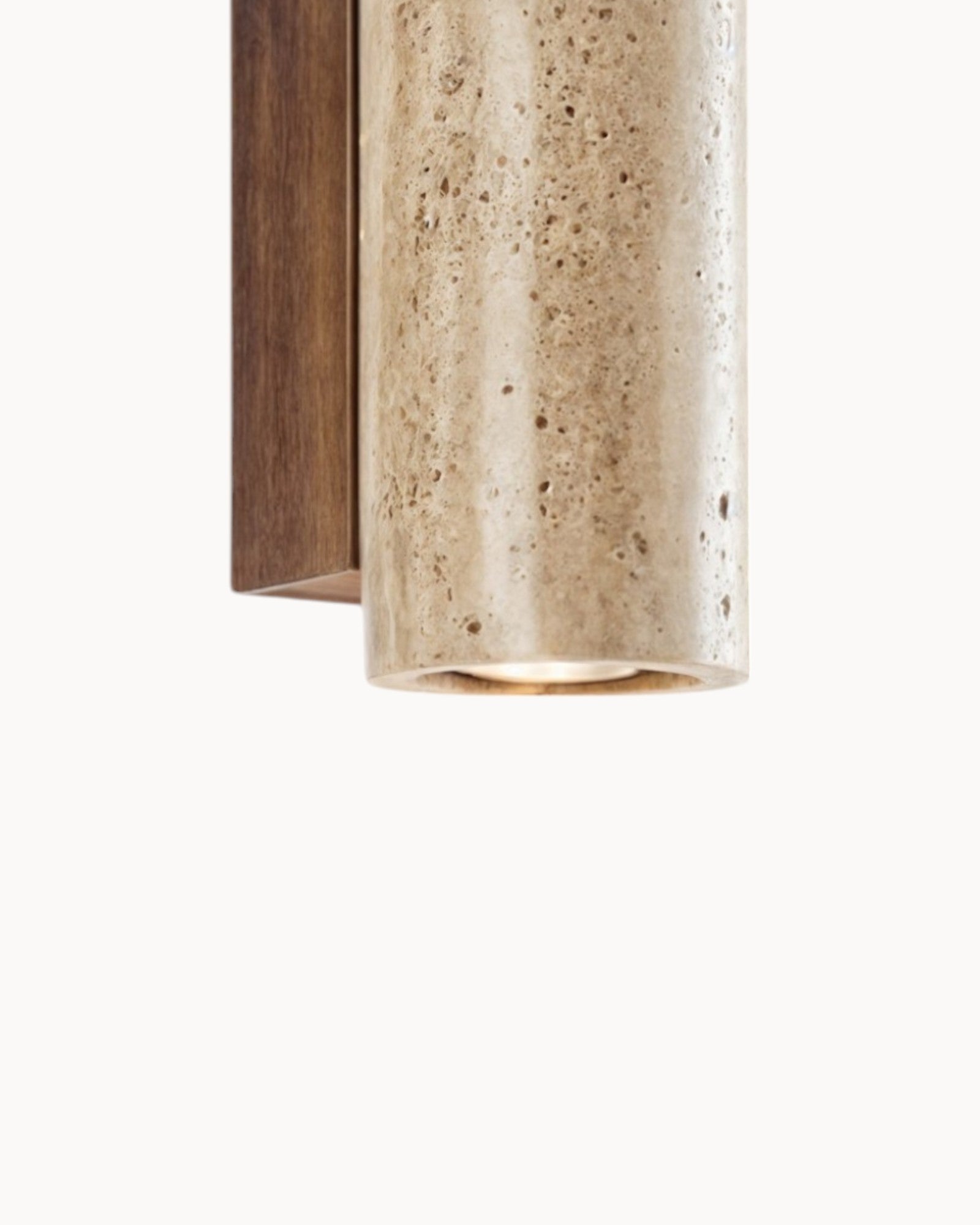 Beige - Wandleuchte Rund