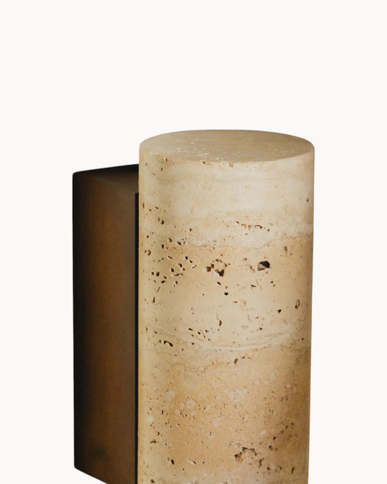 Beige - Wandleuchte Rund