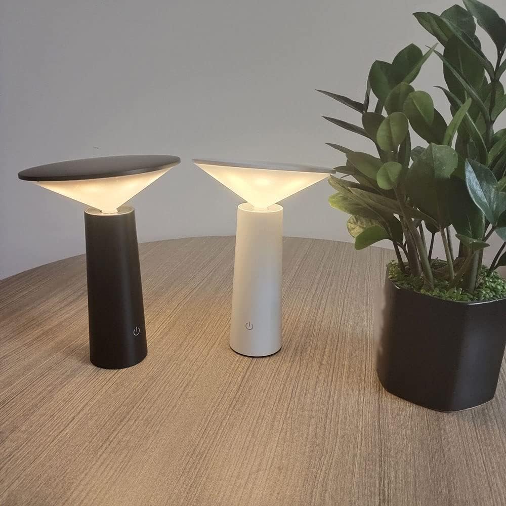LED Tischlampe | Dimmbar, 360° Drehbar, 2000mAh Akku | Modernes Design