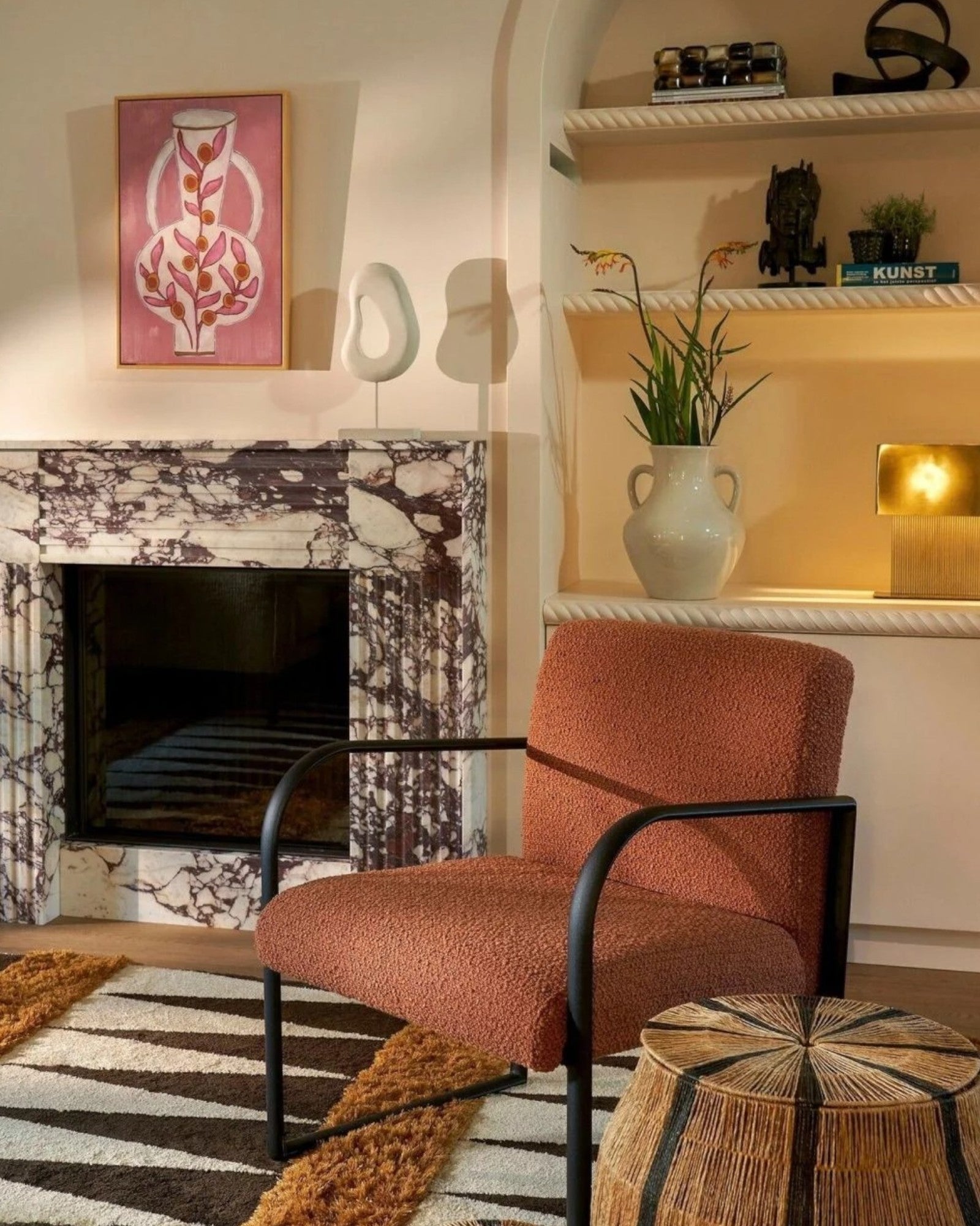 Mica Decorations – Pastina-Ornament aus Mangoholz – gebrochenes Weiß – L6,5 x B16,5 x H37,5 cm