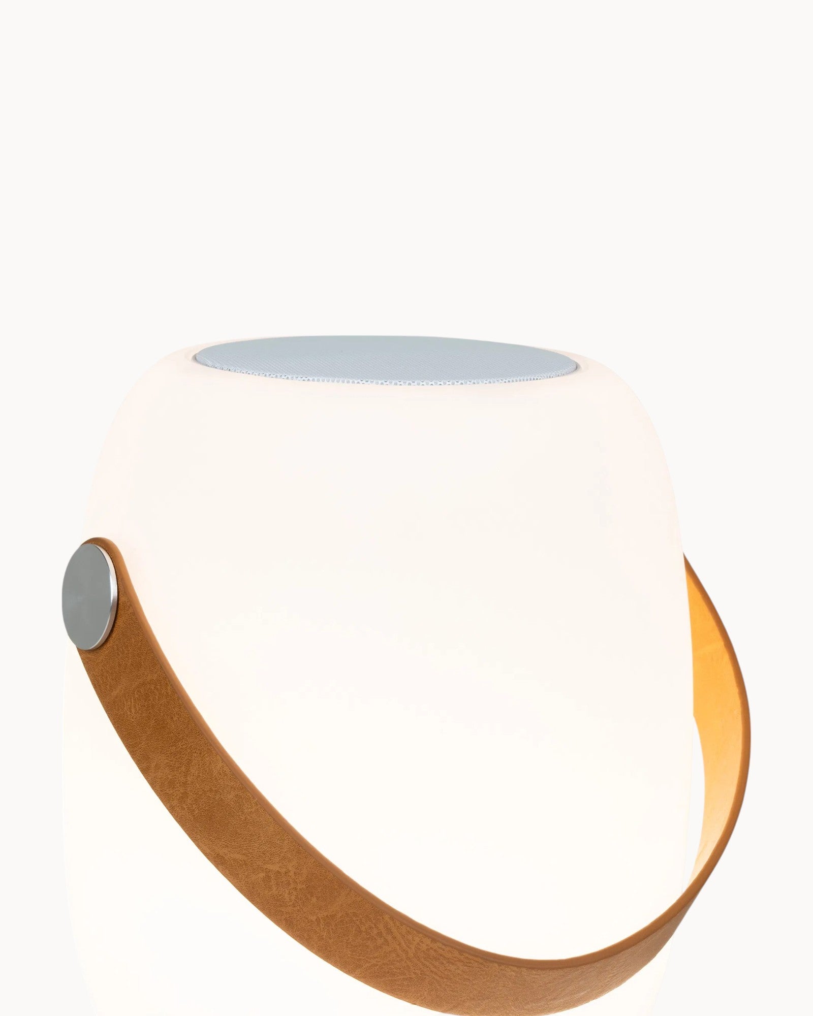 LED Lampe mit Bluetooth Lautsprecher – Weiß – Tragbar – Outdoor IP44