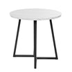 Runder Esstisch – Modernes Design mit Marmoroptik & Metallgestell