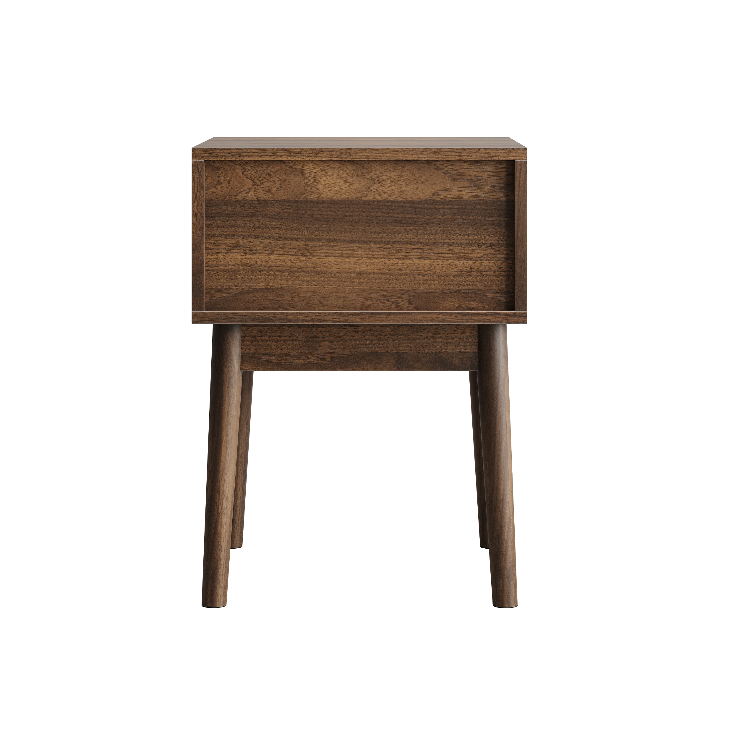Nachttisch im Mid-Century Design mit Schublade